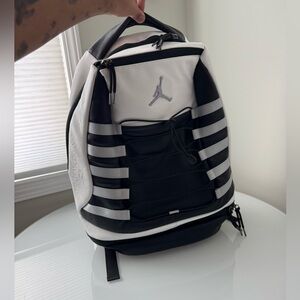 Jordan Backpack | Black & White | Laptop, Shoe Pocket, Checkerboard Interior